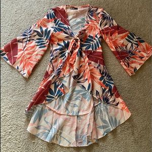 Chic Me front tie cardigan